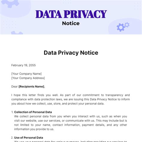 Data Privacy Notice .